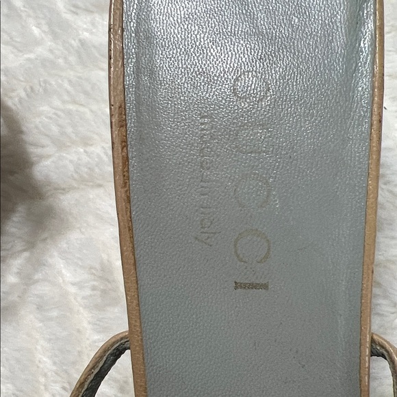 Gucci by Tom Ford Vintage Slingback Heels 37.5 C Nude Leather AS IS - Picture 8 of 16